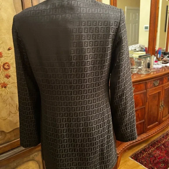 Fendi Black Monogram Jacket